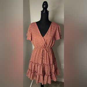EUC! Worn Once! Shero Floral Wrap Mini Dress